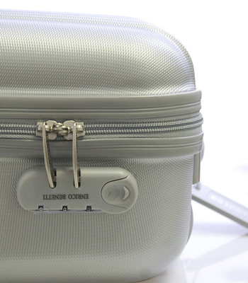 Cestovní kufr stříbrný - Enrico Benetti Roma