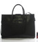 Luxusní kožená aktovka kabelka černá - Italy Gabriela