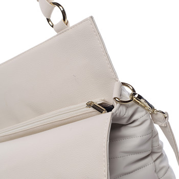 Luxusní dámská kabelka béžová - Carine Cleofa