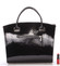 Dámská luxusní kabelka lakovaná černá struktura - Maggio Florida