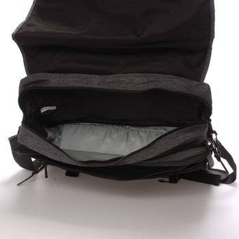 Látková pánská taška přes rameno šedá - Enrico Benetti 4548