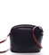 Dámská kožená crossbody kabelka černo-červená - ItalY Tracy