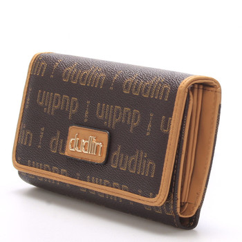 Elegantní dámská hnědá peněženka - Dudlin M153