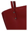 Dámská kožená kabelka tmavě červená - ItalY Jordana Two