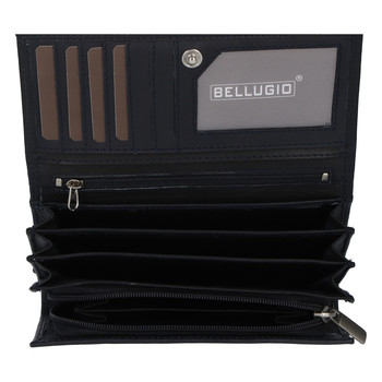 Dámská kožená peněženka modro černá - Bellugio Sofia New