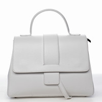 Dámská kožená kabelka bílá - ItalY Lauren