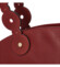 Dámská kožená kabelka červená - Delami Vera Pelle Erozenia
