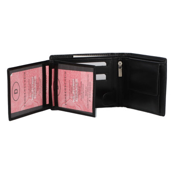 Kožená pánská černá peněženka - Tomas ItParr Detail