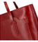 Tmavě červená kožená kabelka přes rameno - ItalY Yuramica