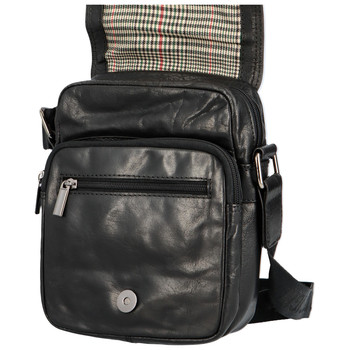 Pánská kožená taška přes rameno černá - SendiDesign Muxos B