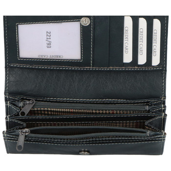 Dámská kožená peněženka tmavě modrá - Tomas Suave
