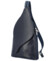 Dámský kožený batůžek tmavě modrý - ItalY Strap