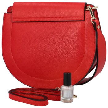 Dámská kožená kabelka přes rameno červená - ItalY Amanda