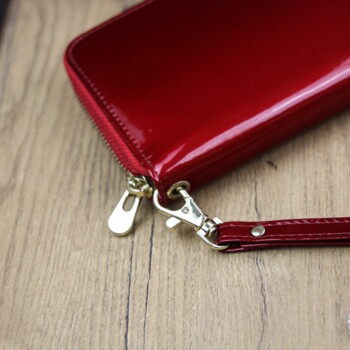 Dámská kožená pouzdrová peněženka červená - Gregorio Clorinna