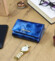 Dámská kožená peněženka modrá - Gregorio Larissa