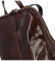 Dámský kožený batoh tmavě hnědý - Delami Bibianah