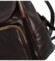 Dámský kožený batoh tmavě hnědý - Delami Lativa