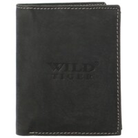 Pánská kožená peněženka černá - Wild Tiger Stefan