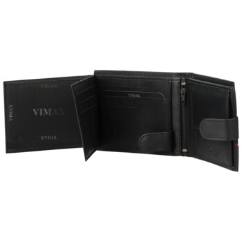 Pánská kožená peněženka černá - Vimax Vallik