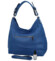 Dámská kožená kabelka přes rameno modrá - Delami Lucisa