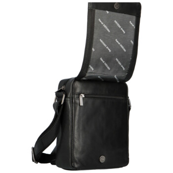 Pánská kožená taška černá - SendiDesign Merlim A
