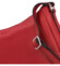 Dámská kožená kabelka přes rameno tmavě červená - Hexagona Chanel
