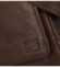 Pánská kožená taška přes rameno tmavě hnědá - SendiDesign Nouwel