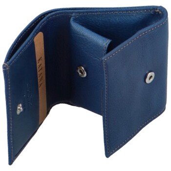 Dámská kožená peněženka modrá - Katana Triwia