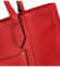 Dámská kožená kabelka přes rameno červená - Katana Peas