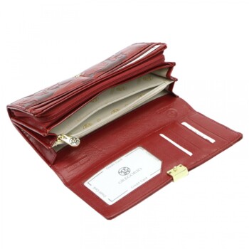 Dámská kožená peněženka červená - Gregorio Leriana