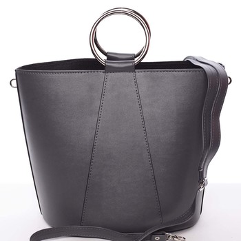 Nadčasová dámská kabelka s organizérem šedá - Delami Karsyn