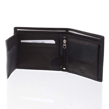 Praktická pánská volná černá peněženka - Diviley Unibertsoa