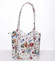 Dámská kožená kabelka batůžek květinová - ItalY Larry