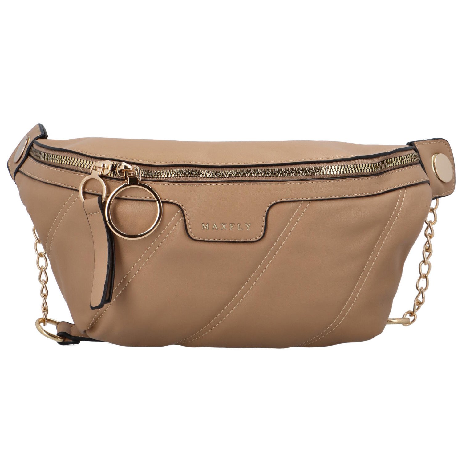 Dámská ledvinka tmavě béžová - MaxFly Luseko