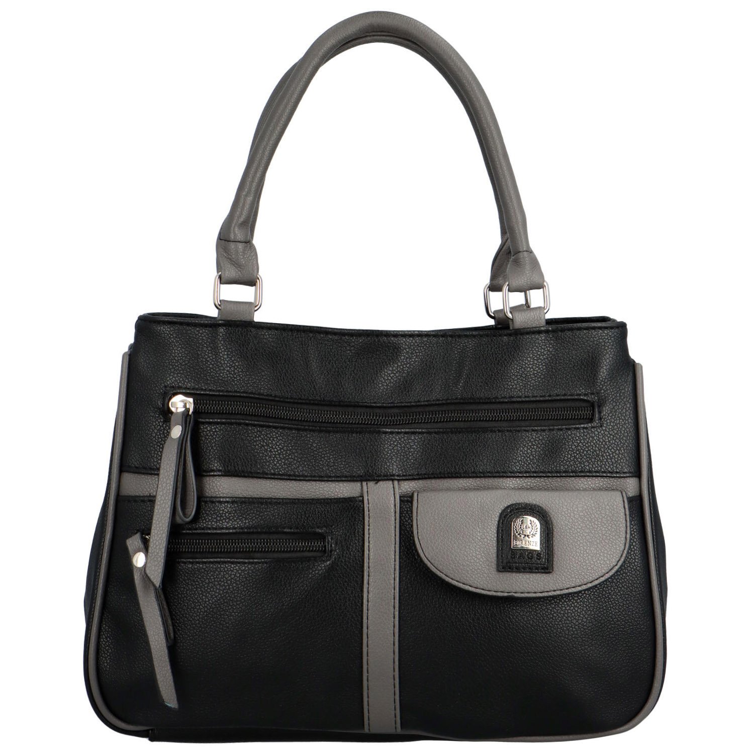 Dámská kabelka do ruky černo/šedá - Firenze Aryana Teea