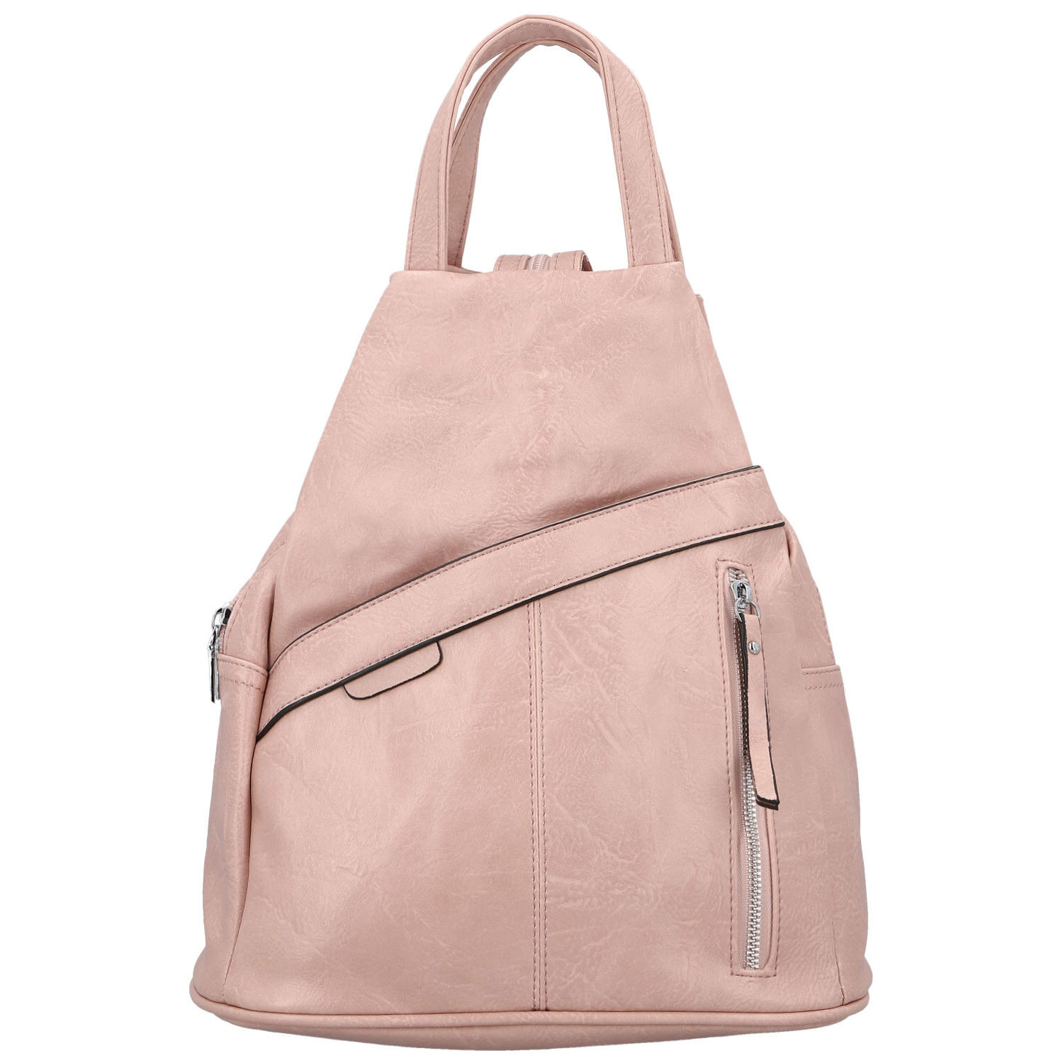 Dámský městský batoh světle růžový - Firenze Jakey