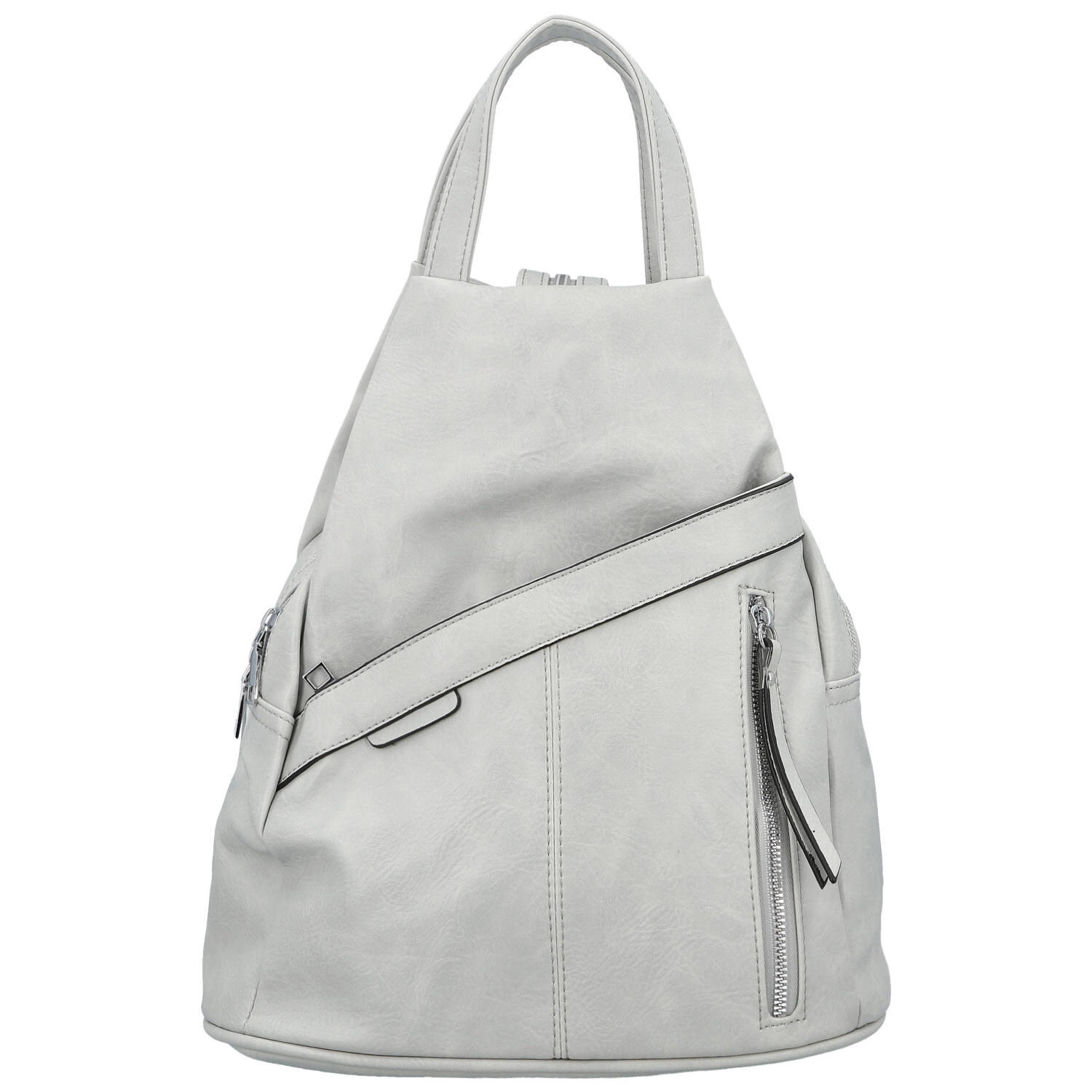 Dámský městský batoh světle šedý - Firenze Jakey