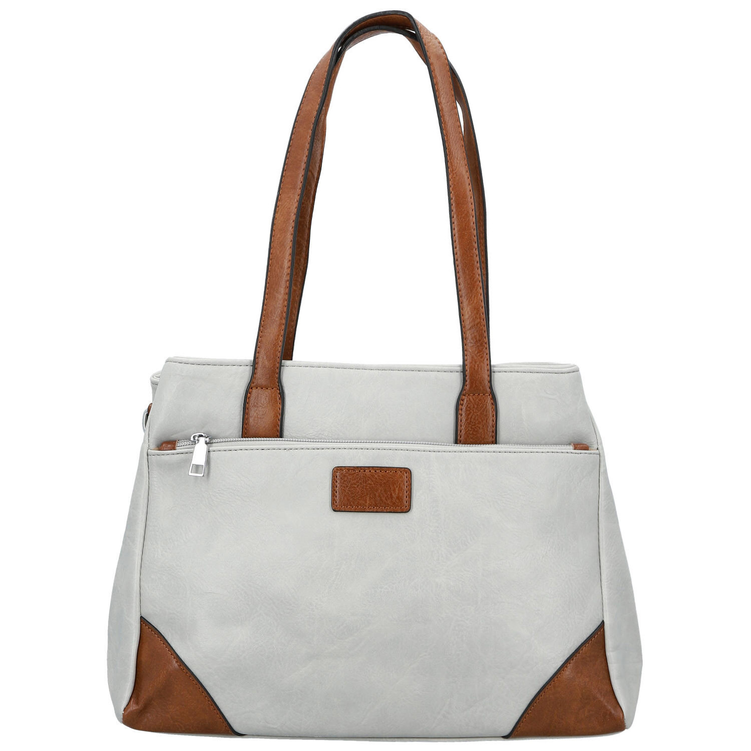 Dámská kabelka přes rameno světle šedá - Firenze Luisa Two