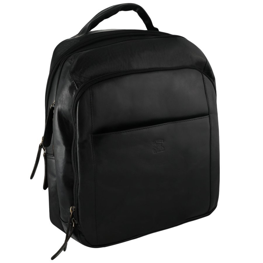 Pánský kožený batoh černý - Wild Abdon