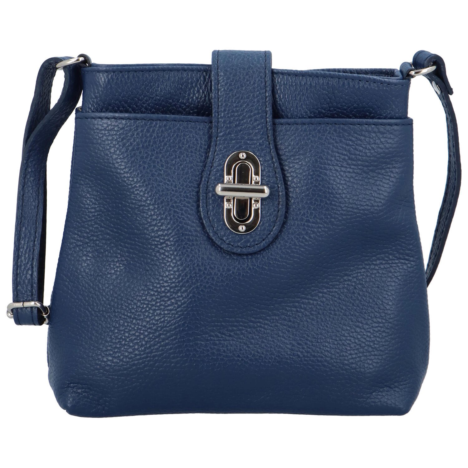 Dámská kožená crossbody kabelka modrá - ItalY Laira
