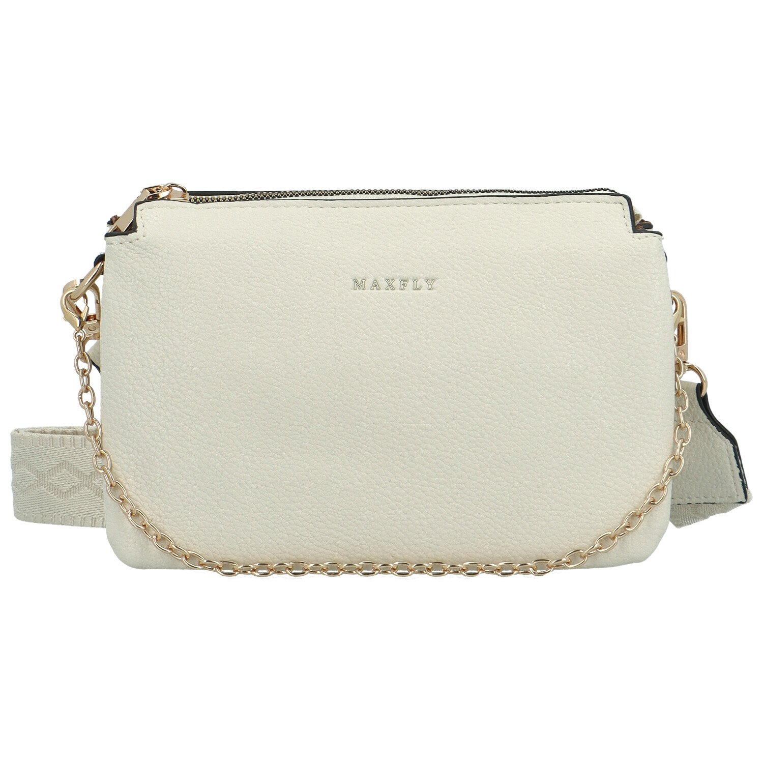 Dámská crossbody kabelka krémová - MaxFly Fjodos
