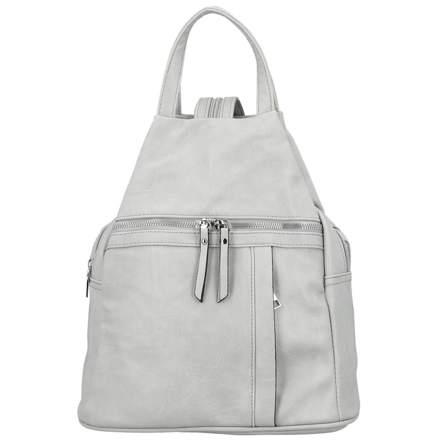 Dámský městský batoh světle šedý - Firenze Viva