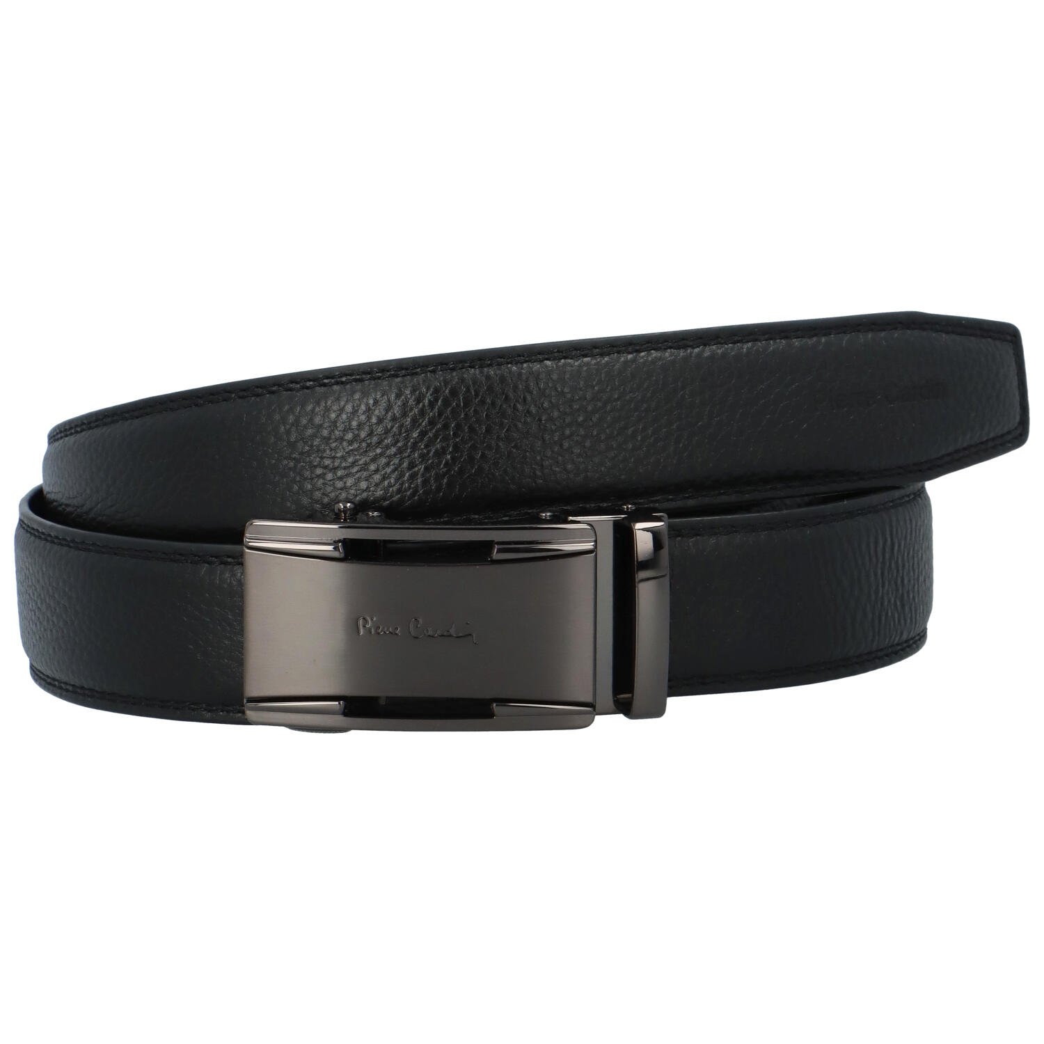 Pánský kožený opasek černý - Pierre Cardin HY01