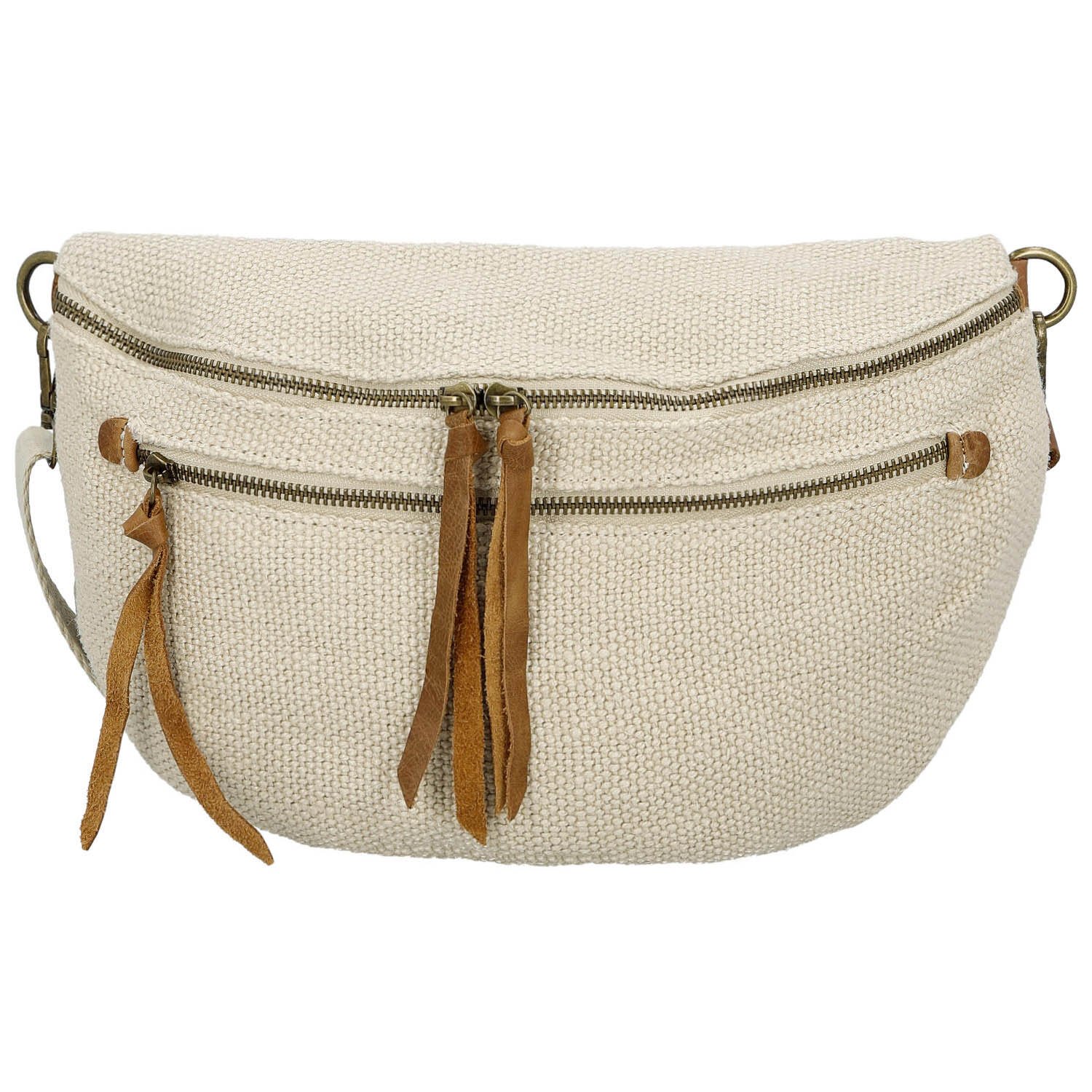 Dámská ledvinka krémová - Paolo bags Eloise