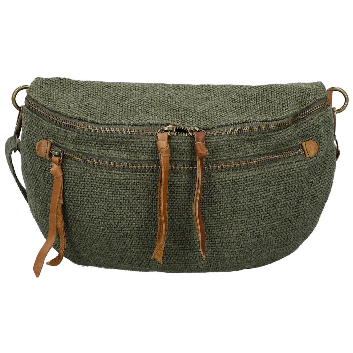 Dámská ledvinka tmavě zelená - Paolo bags Eloise