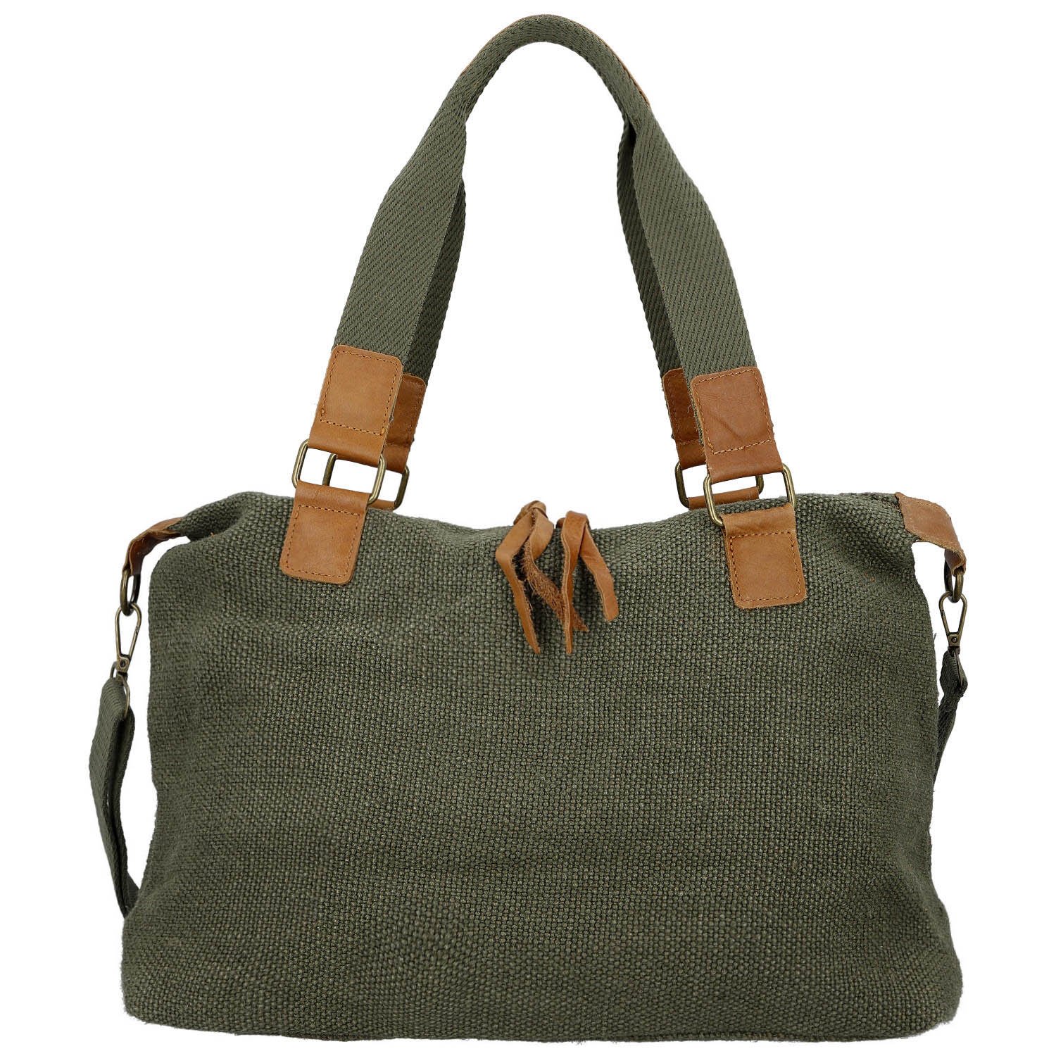 Dámská kabelka přes rameno tmavě zelená - Paolo bags Disma