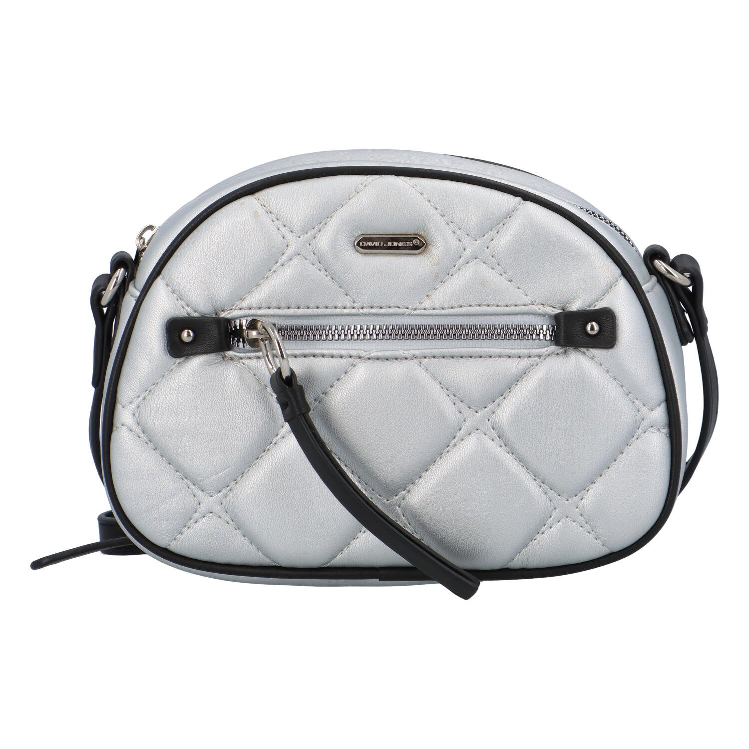 Dámská crossbody kabelka stříbrná - David Jones Olivia