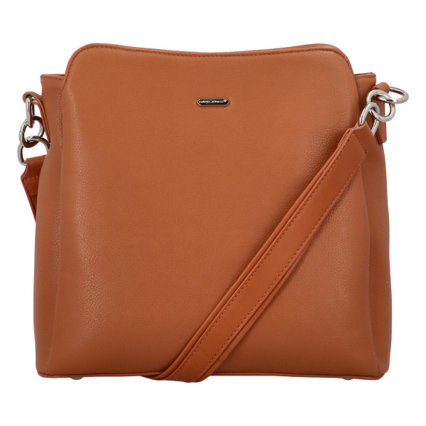 Dámská crossbody kabelka světle hnědá - David Jones Jose