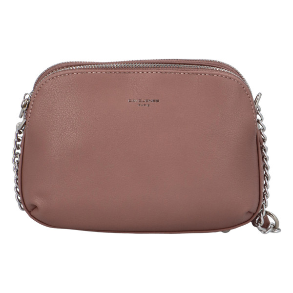 Dámská crossbody kabelka starorůžová - David Jones Beatriz