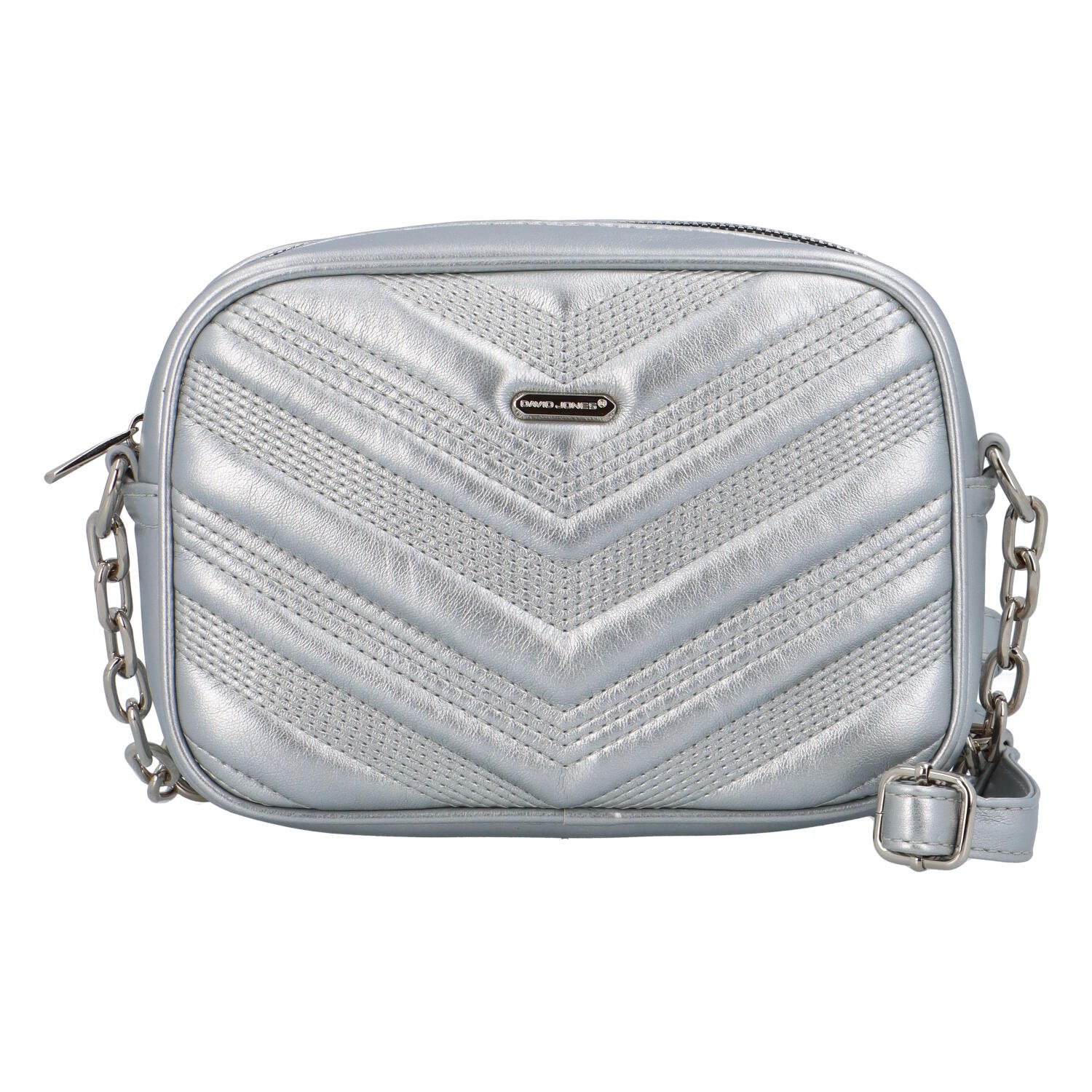 Dámská crossbody kabelka stříbrná - David Jones Diane